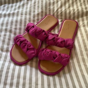 Gorgeous Fuchsia slide sandals from Target/Universal Thread